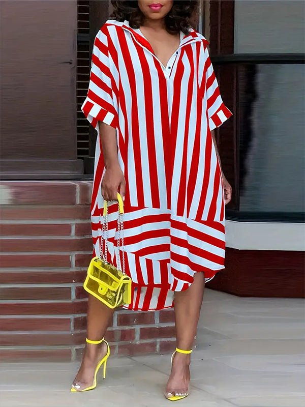 Stripe Shirt Dress
