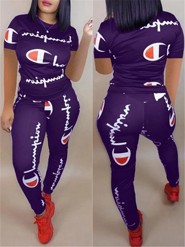 mangocouture Slogan T-Shirt & Pants Set--Clearance