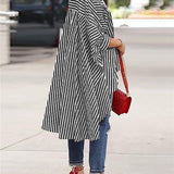 Stripe High-Low Shirt (800187383925)